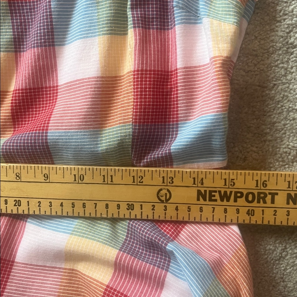 LL Bean Madras plaid A-line or sheath dress Size 8 - Picture 8 of 9